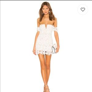 Revolve superdown mini dress white S